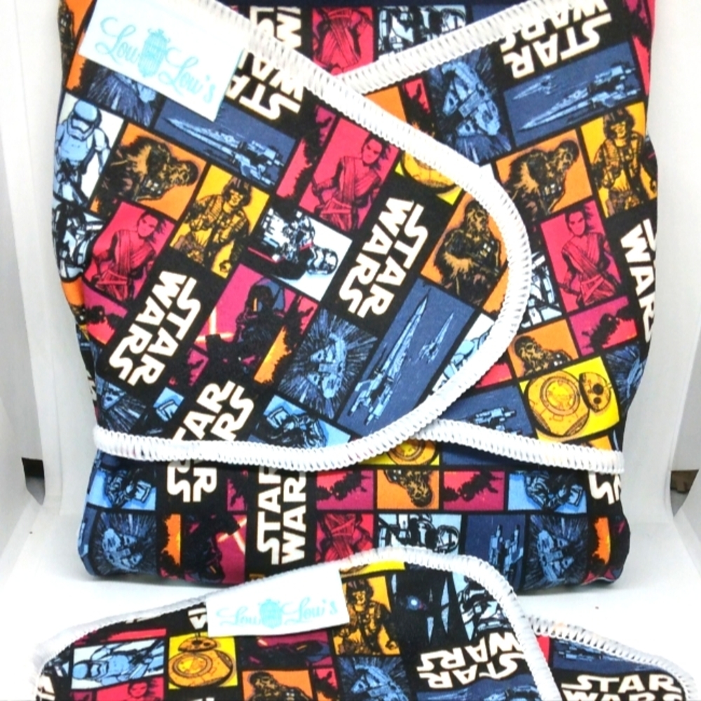 Star Wars cloth diaper preflat
